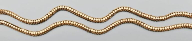 SAUTOIR souple en or jaune 14 carats (585 millièmes