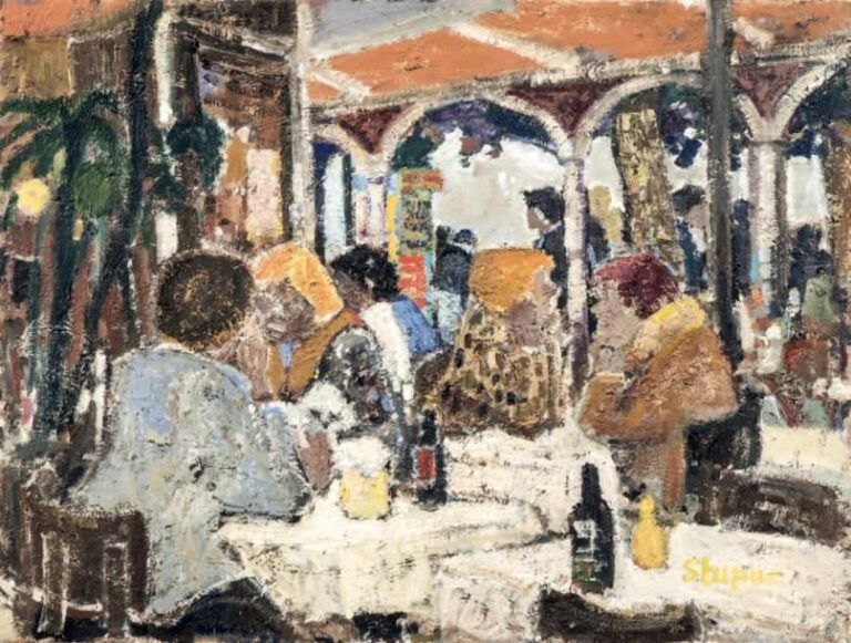 Scène de café