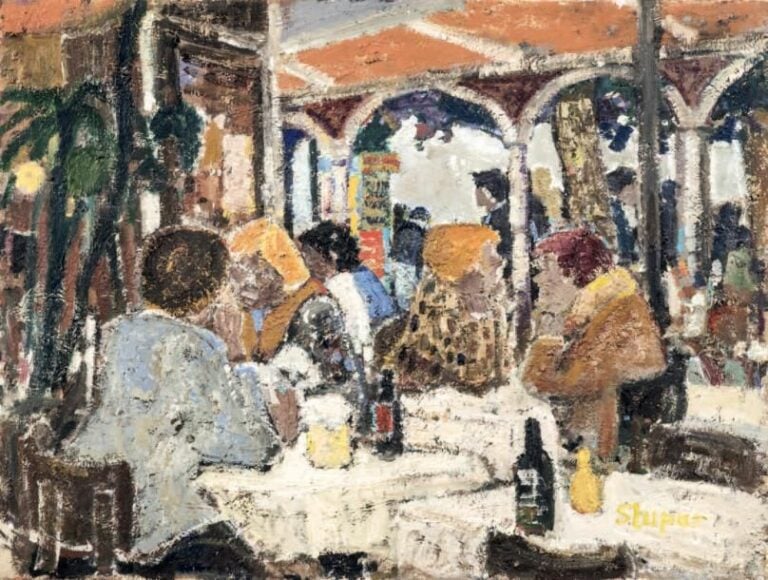 Scène de café