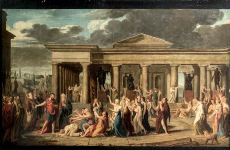 Scène de l'histoire antique