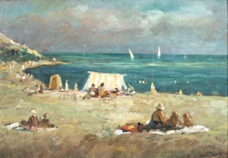 Scène de plage