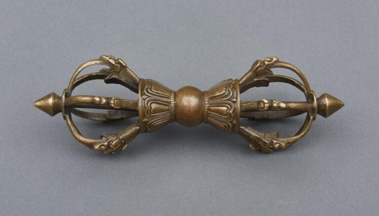 Sceptre Vajra avec six pointes (rokkosho