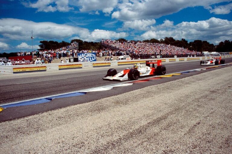 Senna-Prost, Grand Prix de France - 1988 © Jean-Claude Pichon / L'Équipe 3 juillet 198