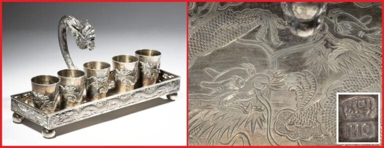 SERVICE A ALCOOL DE RIZ / MEIGUILU JI COMPOSITE EN ARGENT CHINOIS D'EXPORTATION PAR HUNG CHONG