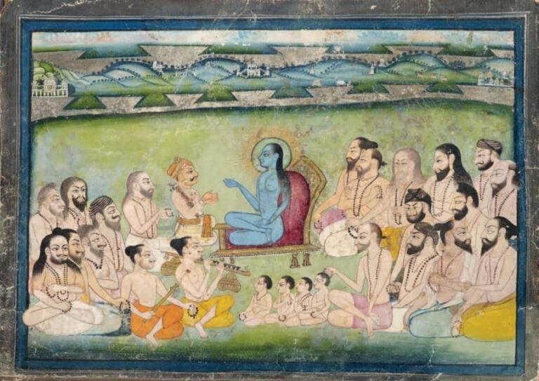 Shuka prêchant aux sages