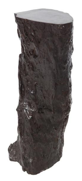 Socle creux «d'ébène» confectionné à partir d'une racine d'arbre des Philippine