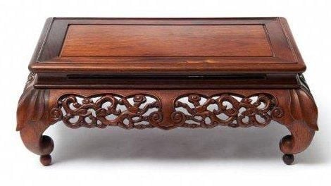 Socle de style contemporain en bois dur tropica