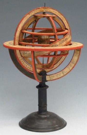 Sphère Armillaire en carton et papie