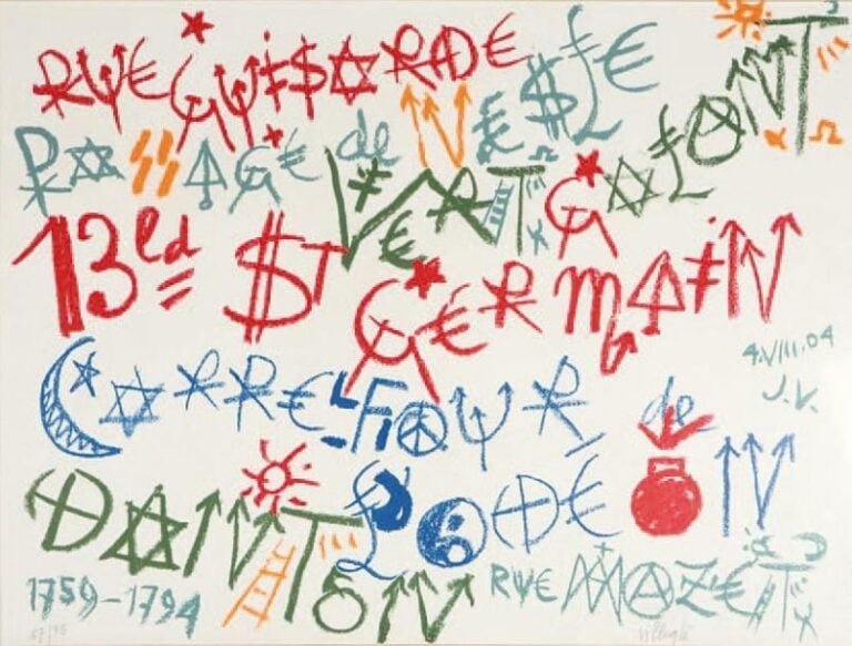 St Germain Sérigraphie en couleur Signée et numérotée 57/75 50 x 65 cm