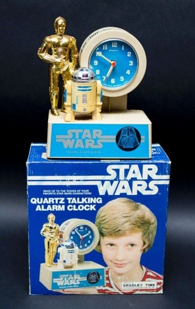 Star Wars Bradley Time - Star Wars Quartz Talking Alarm Clock Occasion en boite 1978 USA Non testé - sans notice