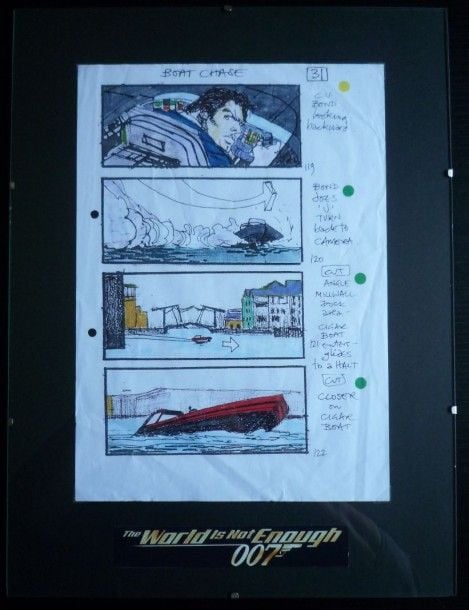 Story board de production colorisé, le monde ne suffit pas 199