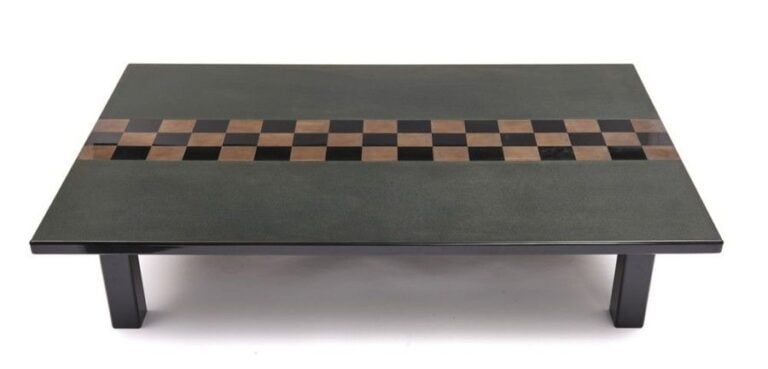 Table basse noire (zataku) très élégant