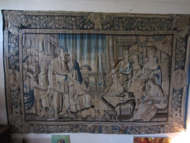 Tapisserie évoquant la rencontre de Salomon et de la Reine de Sab