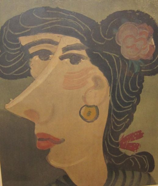 Tête de femme cubiste