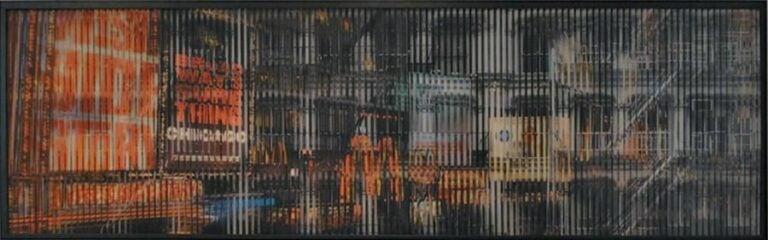 THE SHOW MUST GO ON Art cinétique Signé en bas à droite 56 x 180 cm