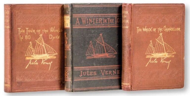The Tour of the world in 80 days by Jules Verne Boston, James