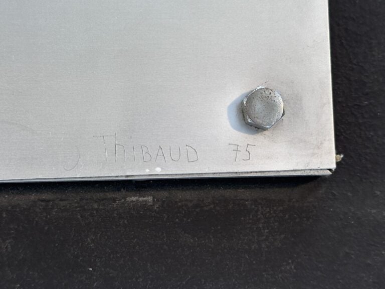 THIBAUD WEISZ DIT THIBAUD (1910-2005) - Panneau décoratif en aluminium et alumi…