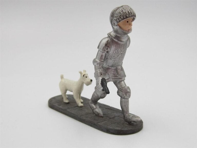 « Tintin en Amérique » Tintin en armure et Milou