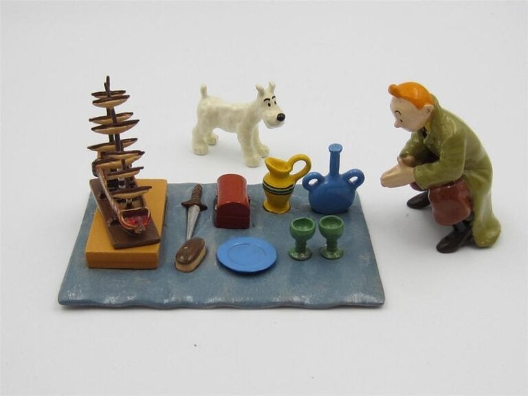 Tintin et Milou au marché aux puces
