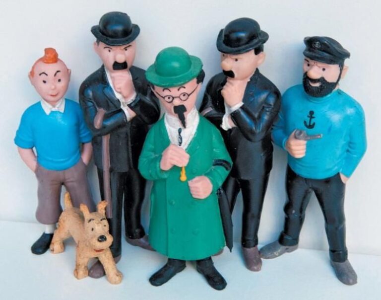 Tintin Série de 6 Figurines en caoutchouc Occasion France,