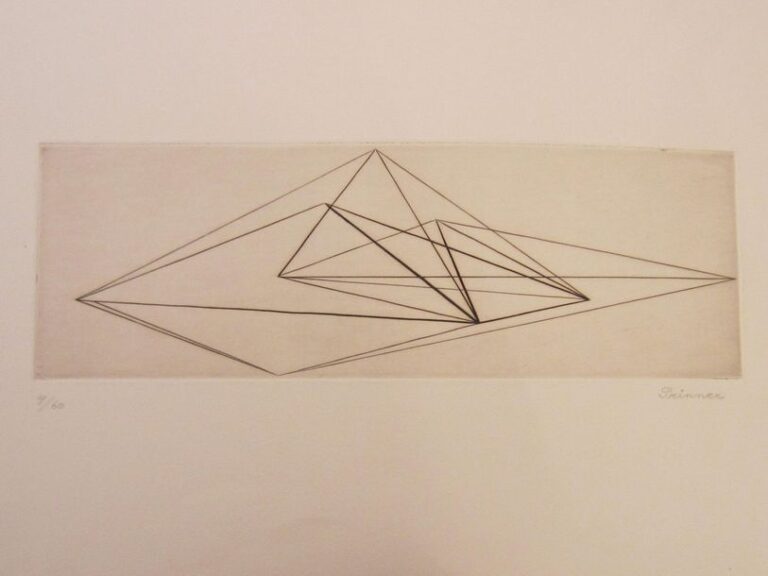 Triangles et lignes, décor constructiviste, 1934