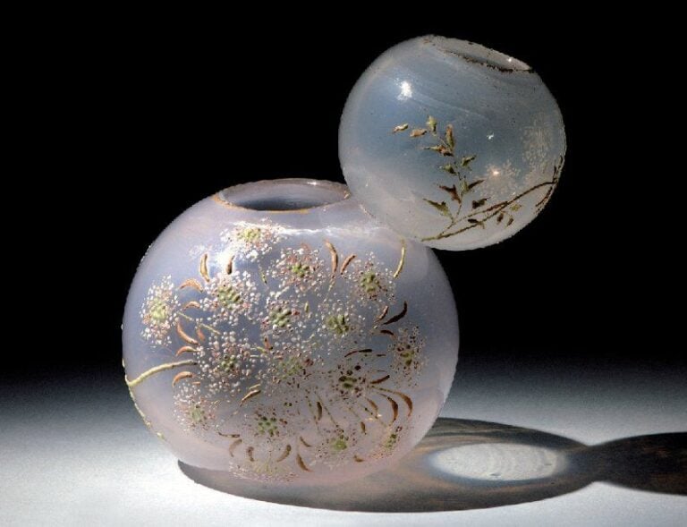 Vase à double sphère accolé