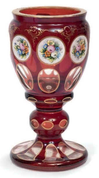 * Vase balustre en cristal