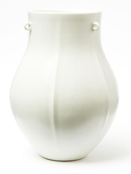Vase blanc en porcelaine de Kyot