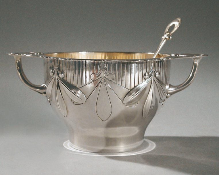 Vase en argent (en règle) à intérieur en vermei