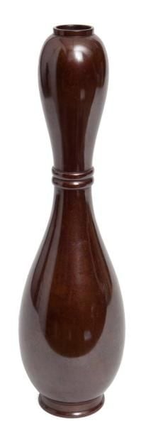 Vase en bronze pour arrangement de fleursikebana en forme de gourd