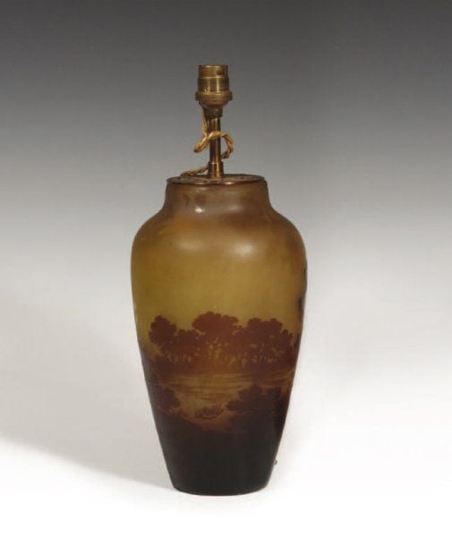 Vase ovoïde à corps épaulé et col galb
