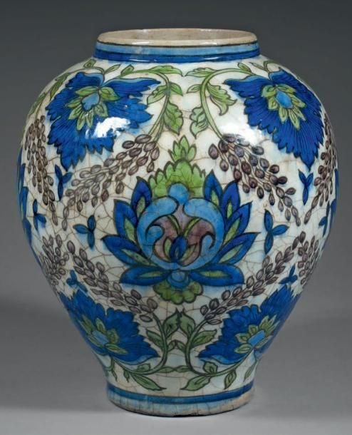 Vase Qajar Céramiqu
