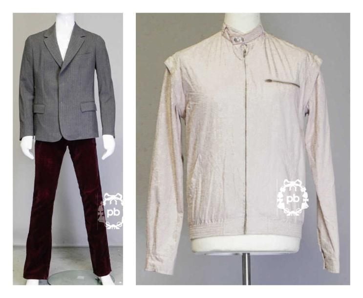 VESTE en lainage gris à col cranté sur simple boutonnage pressions caché, rappel aux poignets, poche poitrine, deux poches à rabat (T50