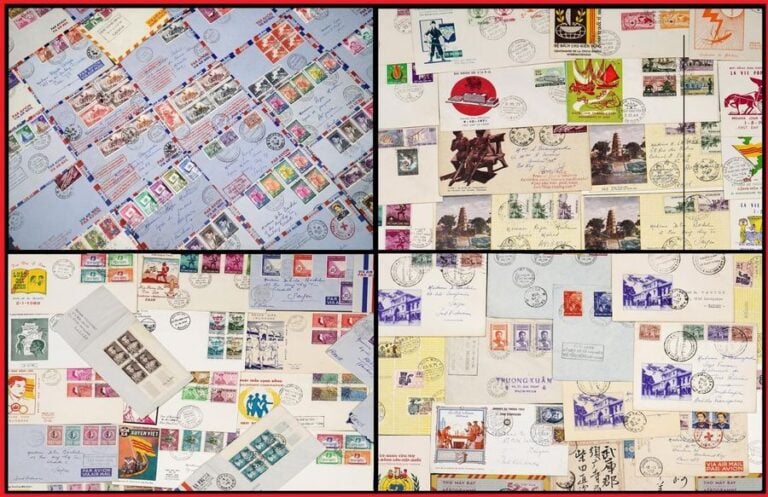 VIETNAM / INDOCHINE - LOT PHILATELIE / CORRESPONDANCES (±140 PIECES)
