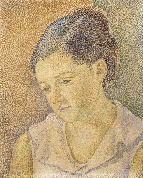 Visage de femme pointilliste, 1932