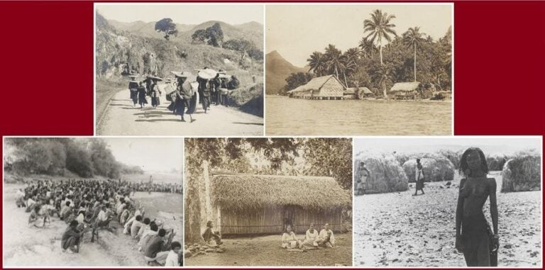 .VOYAGE / PHOTOGRAPHIE - ACCUMULATION DE CINQ (5) PHOTOGRAPHIES ANCIENNES EN NOIR ET BLANC