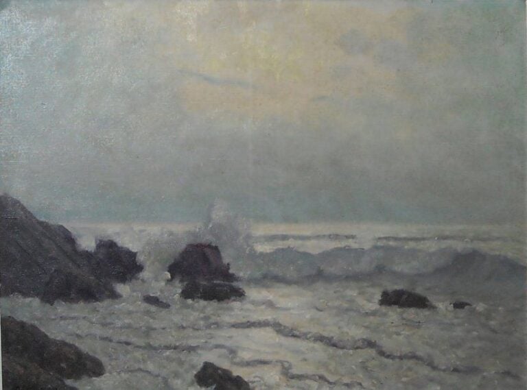 Vue de Bretagne Huile sur toil