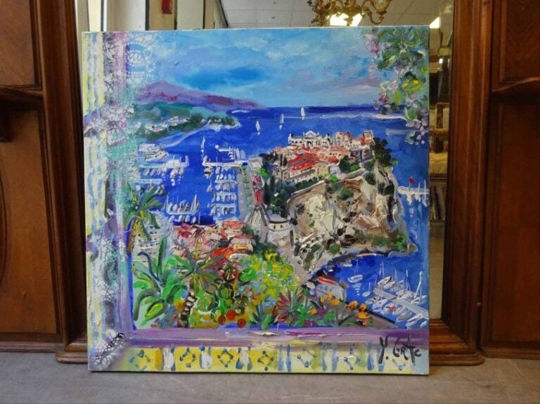 "Vue de la Principauté de Monaco et de son rocher"