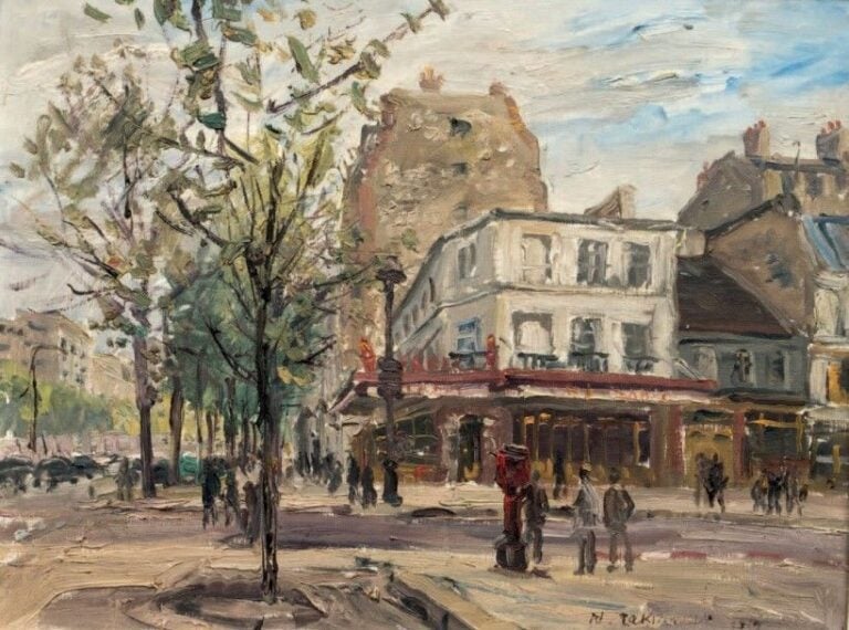 Vue de Paris, Hotel des deux gares, boulevard Saint Jacques, 1962