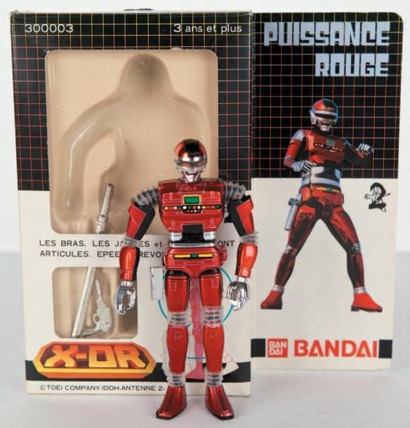X-Or Bandai - Puissance Rouge/Sharivan - Logo Antenne 2 Neuf en boîte Macau/France, 1983 Di