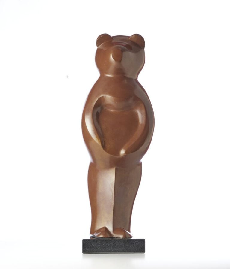 XAVIER ALVAREZ (NÉ EN 1949) - « Joey l'Ourson » - Bronze à patine brun chocolat…