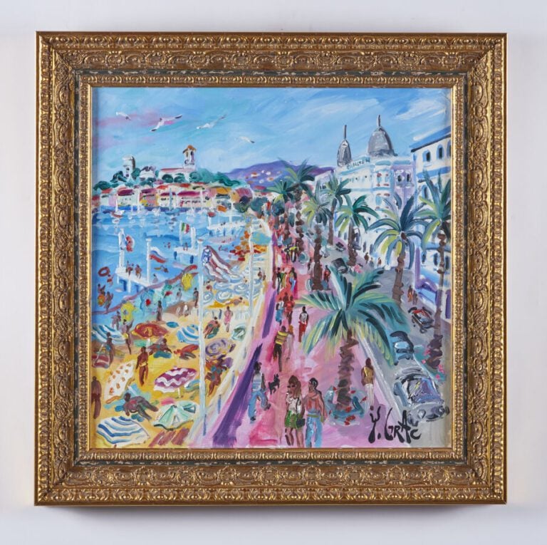 YVON GRAC (NÉ EN 1945) - « La croisette à Cannes » - Huile sur toile signée en…
