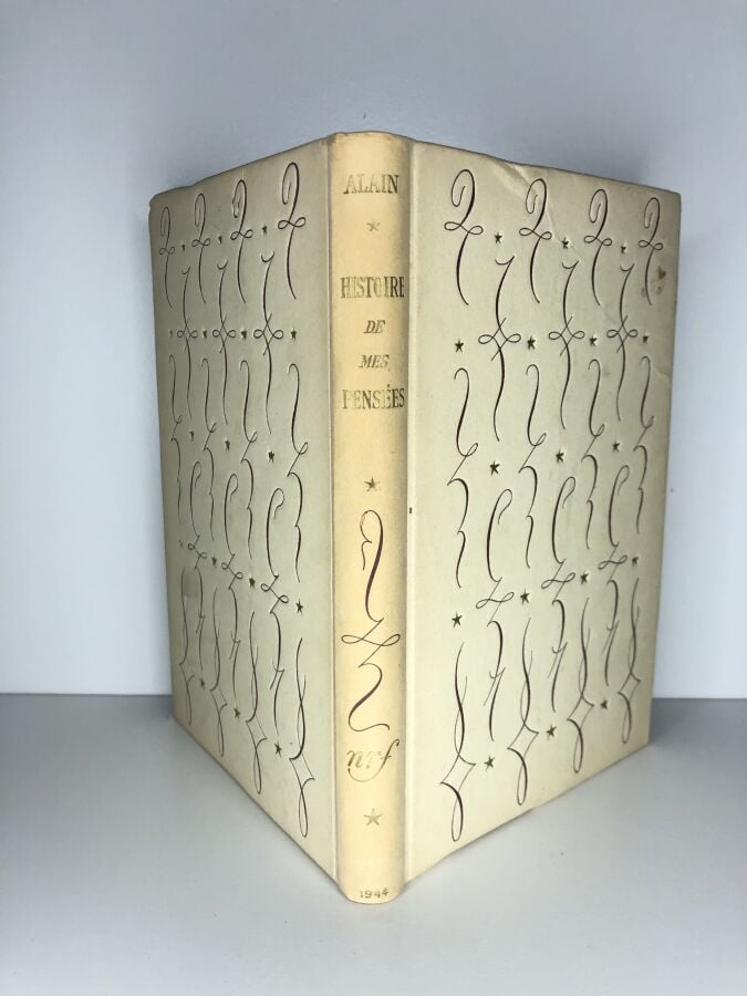 ALAIN. - Histoire de mes pensées. Édité à Paris chez Gallimard en 1944. De form…