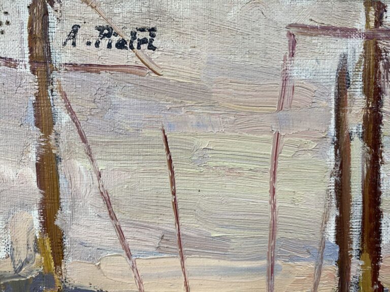 * Albert PIETRI (1894-1956) - Bateaux à quai - Huile sur toile - Signé en haut…