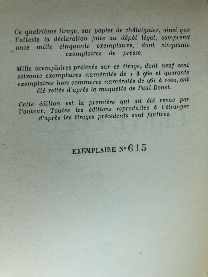 ARAGON. - Le crève-coeur. Édité à Paris chez Gallimard en 1946. De format in-12…