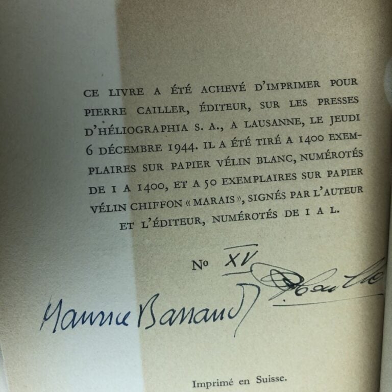 BARRAUD (Maurice). - Réflexions a perte de vue. Édité à Genève chez Cailler en…