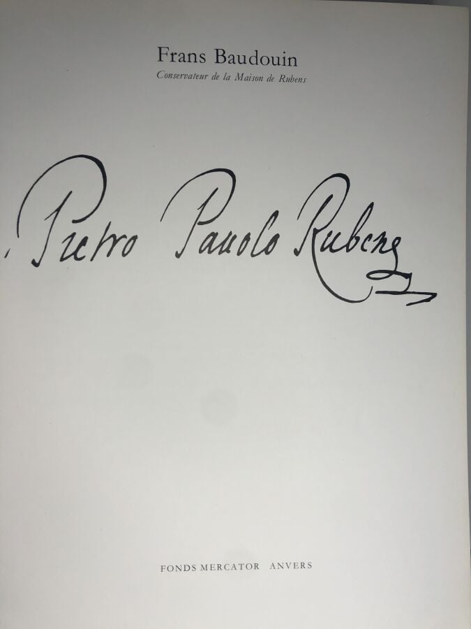BAUDOUIN (Frans). - Pietro Pauolo Rubens. Édité à Paris chez Albin Michel en 19…