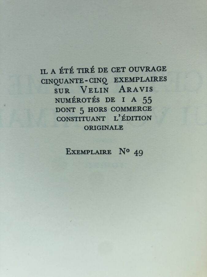 BESUS (Roger). - Cet homme qui aimait. Édité à Paris chez Du Seuil en 1953. De…