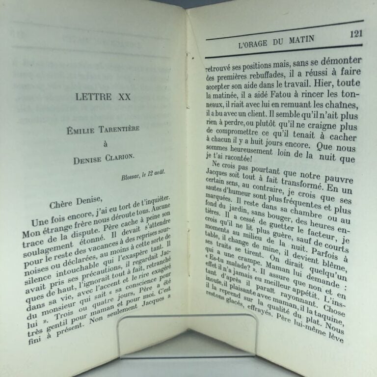 BLANZAT (Jean). - L'orage du matin. Édité à Paris chez Grasset en 1942. De form…