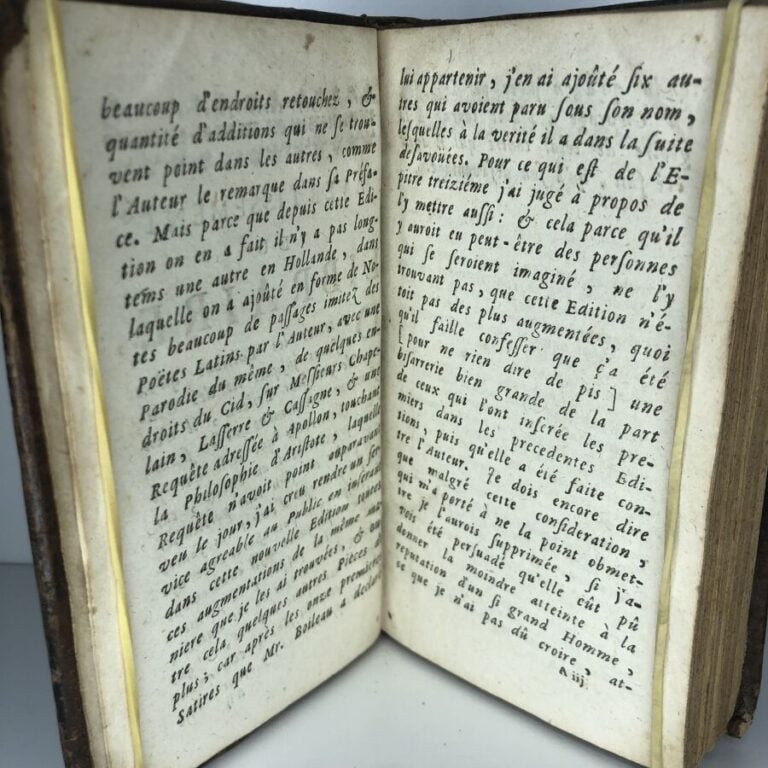 BOILEAU DESPREAUX. - OEuvres diverses du Sr Boileau Despreaux avec le traité du…